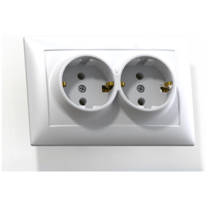 Розетка 2-м СП 16А IP20 б/з б/з.шт. сл.кость РС16-371 Селена 8147 фото