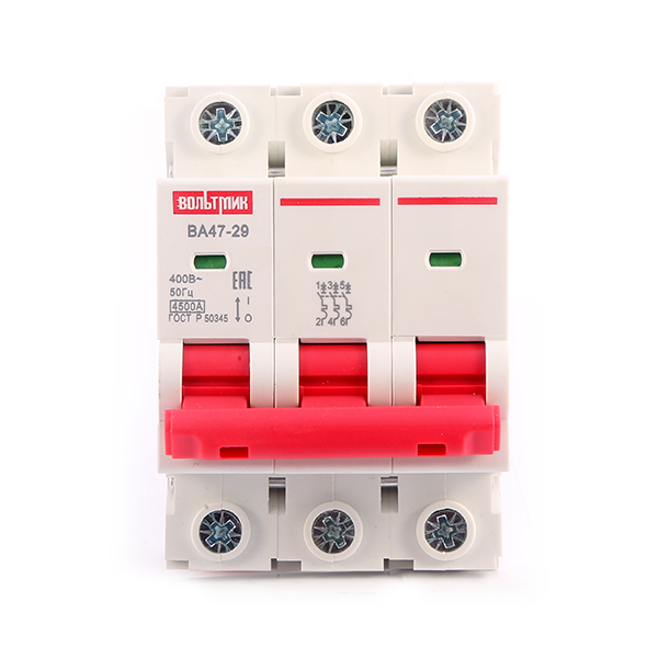 (S) Авт.выключатель ВА 47-29 3р 10А 4,5кА хар.D фото