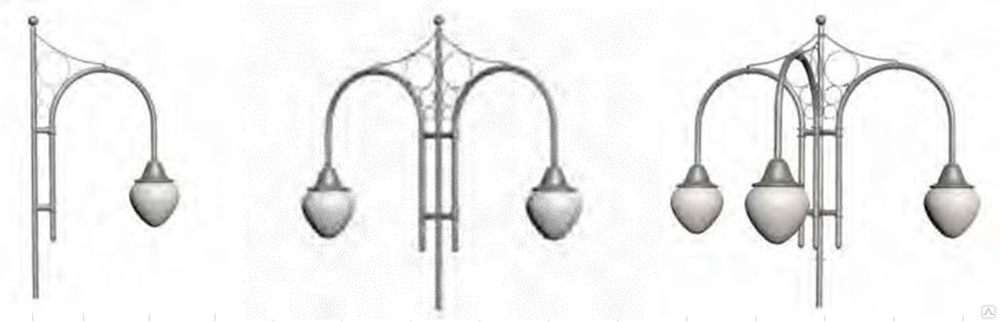 Кронштейн двухрожковый 8.С2-1.0-1.0-/180-Ф3 Ретро Серия 8 Кронштейн двухрожковый 8.С2-1.0-1.0-/180-Ф3 Ретро Серия 8 фото